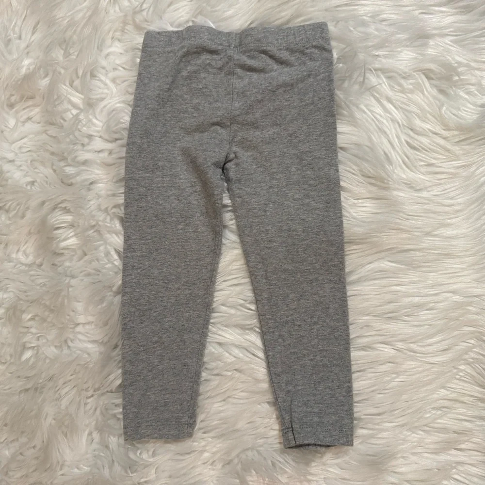 The Children’s Place Girls 2T Leggings‎ Bundle Gray Black Pull On Stretch Pants